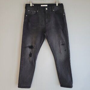 PacSun Slim Taper Jeans-distressed with tears at knees-size 30 x 30